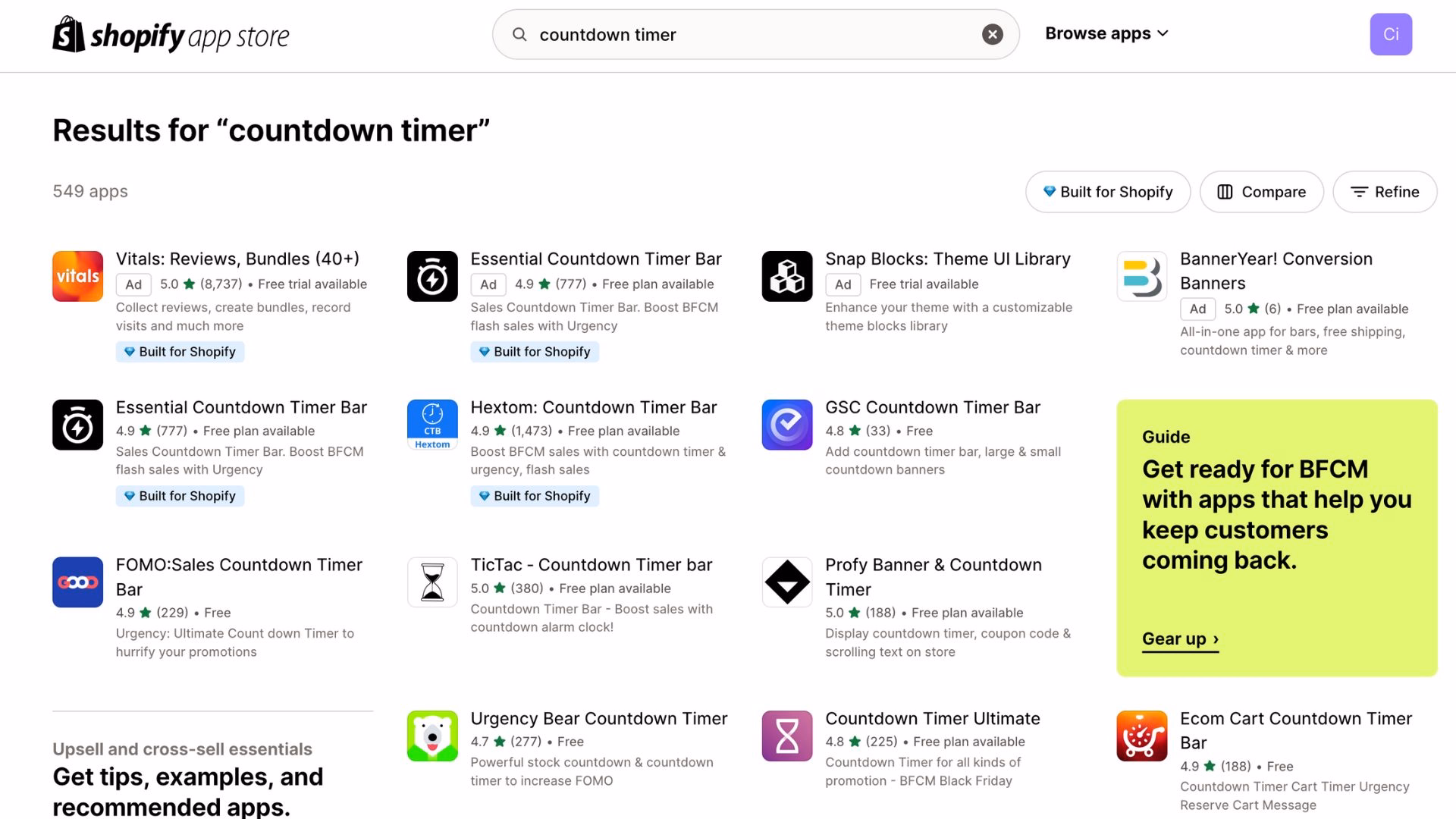 Go to the Shopify App Store and search for 